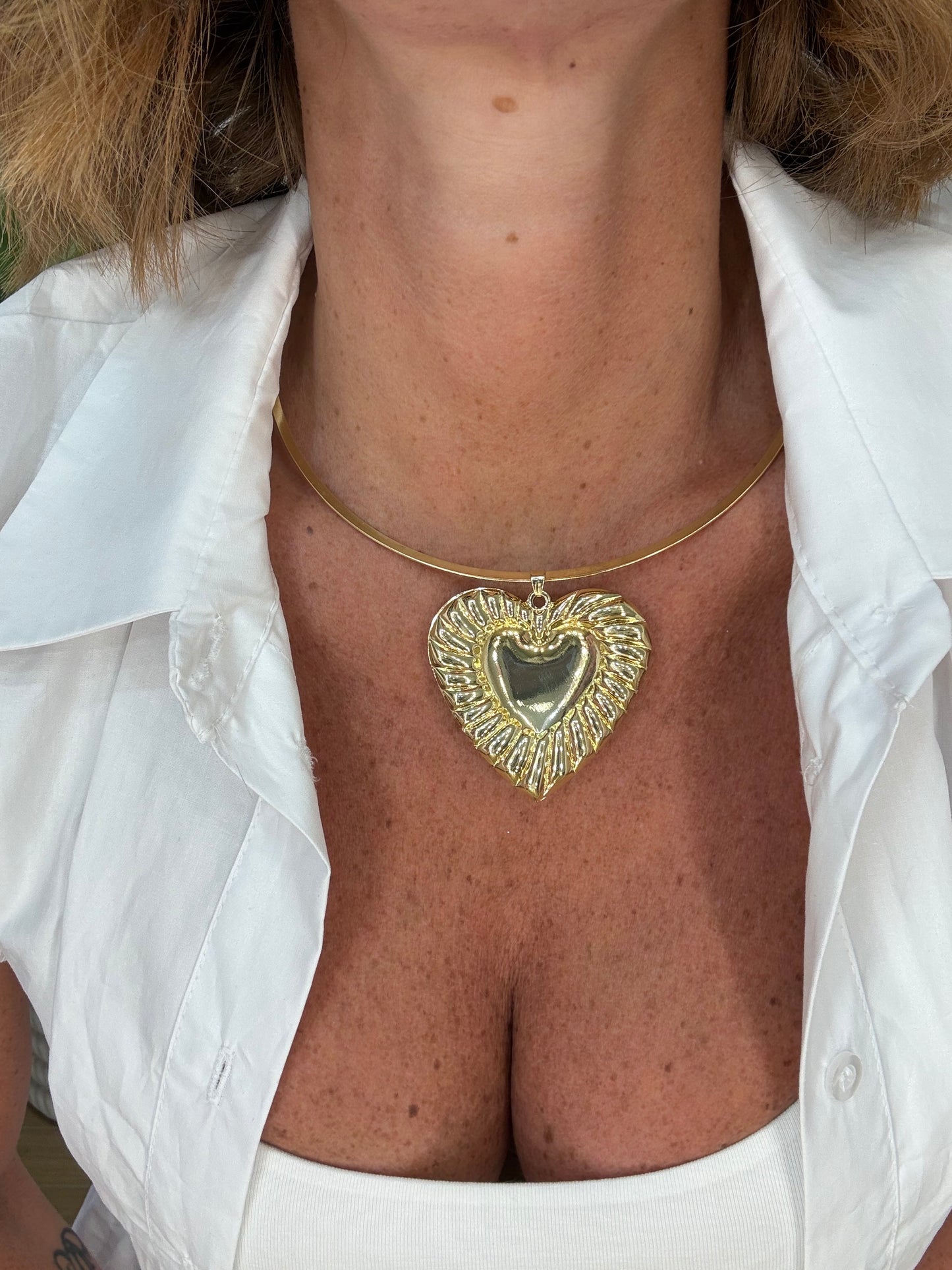 COLLANA RING HEART