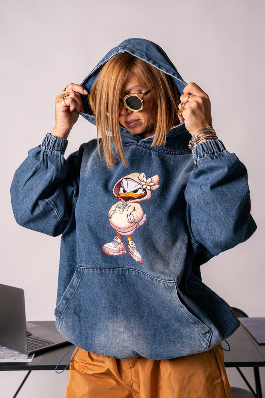 MAXI FELPA DENIM PAPERINA By Sally!