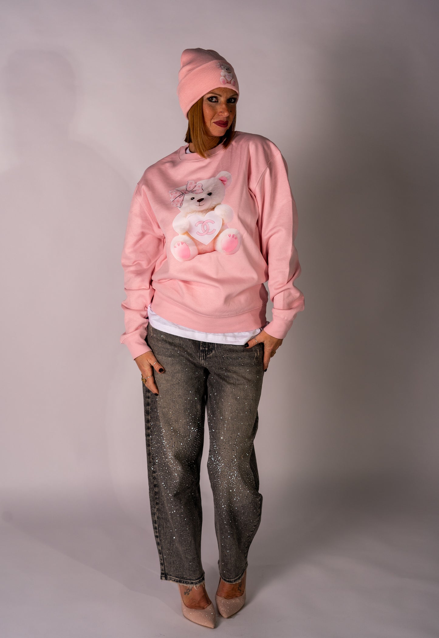 FELPA ORSO C**NEL PINK!