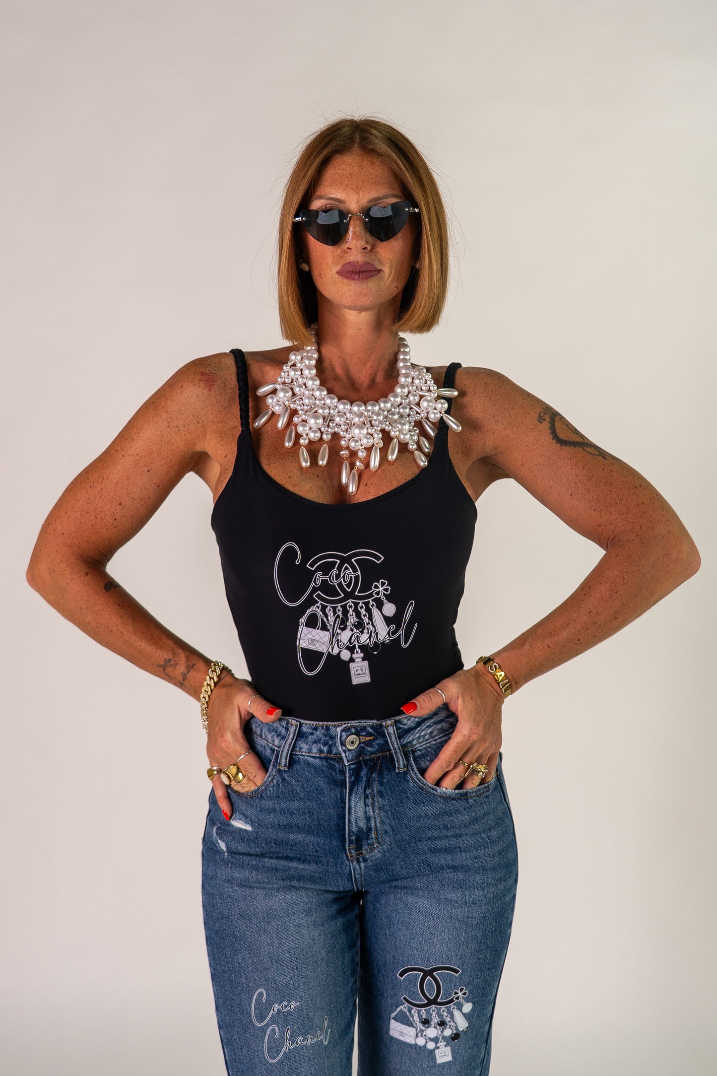 COLLANA PERLE PENDENTI