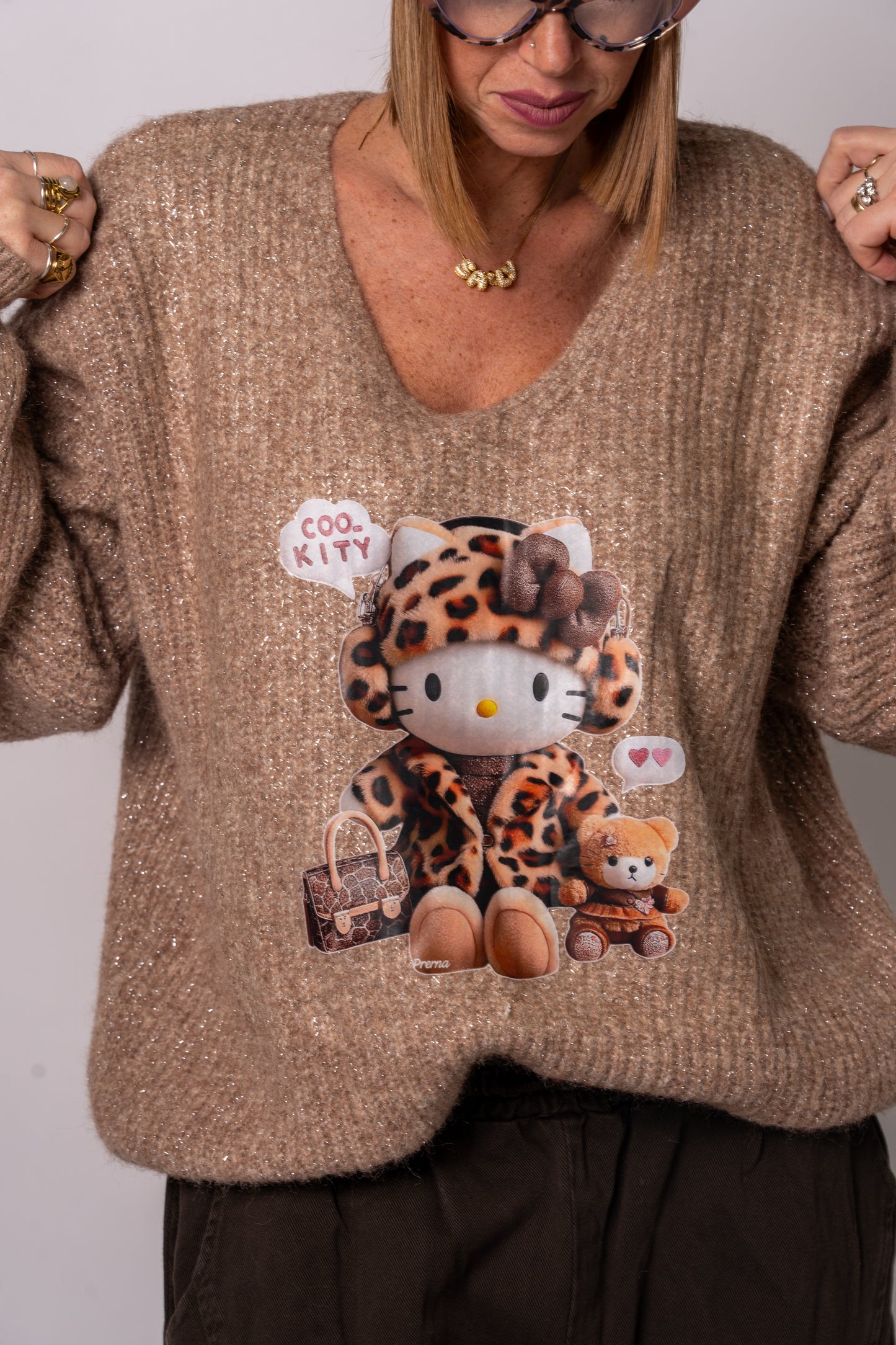 PULL KITTY ANIMALIER🤎