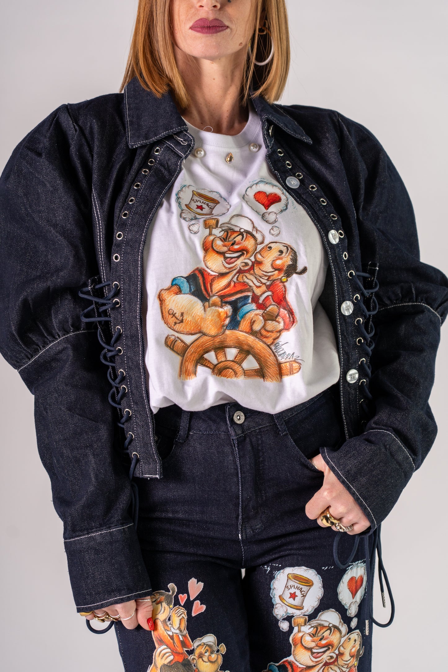 GIUBBINO STRINGATO IN DENIM!