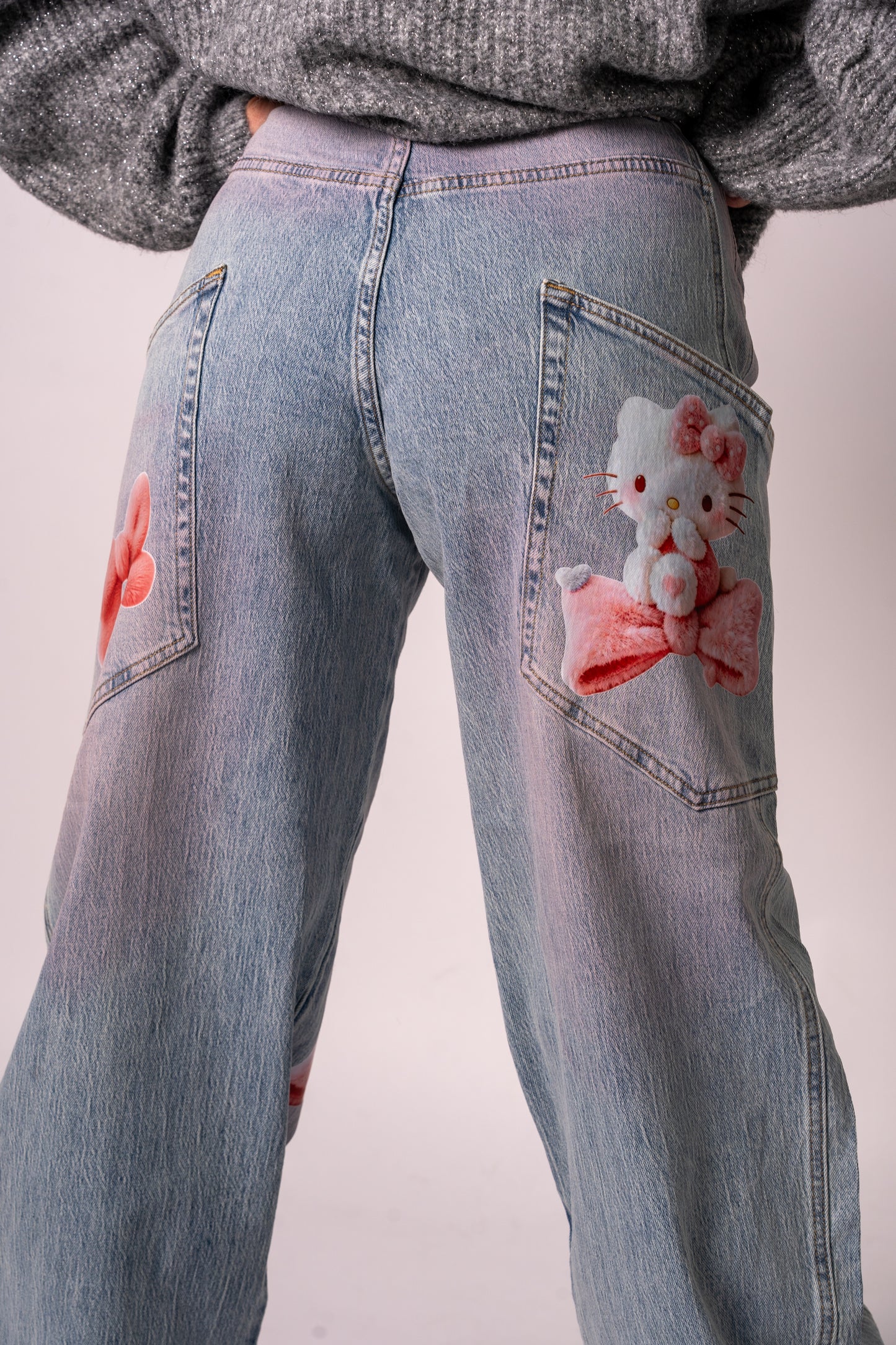 JEANS KITTY FIOCCHETTOSA🎀