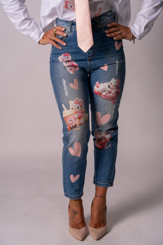 JEANS “KITTY GOLOSA”