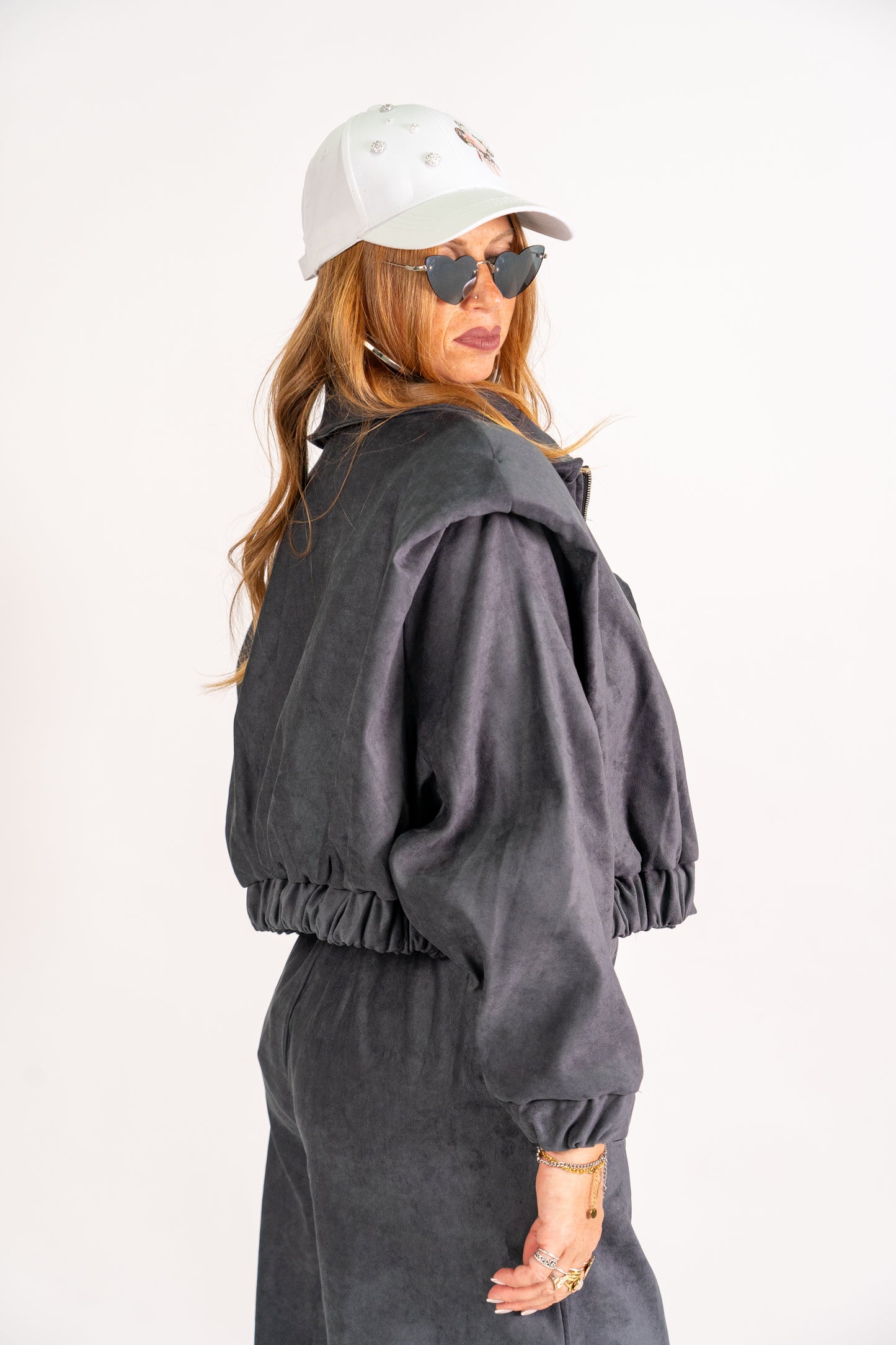 BOMBER SUEDE