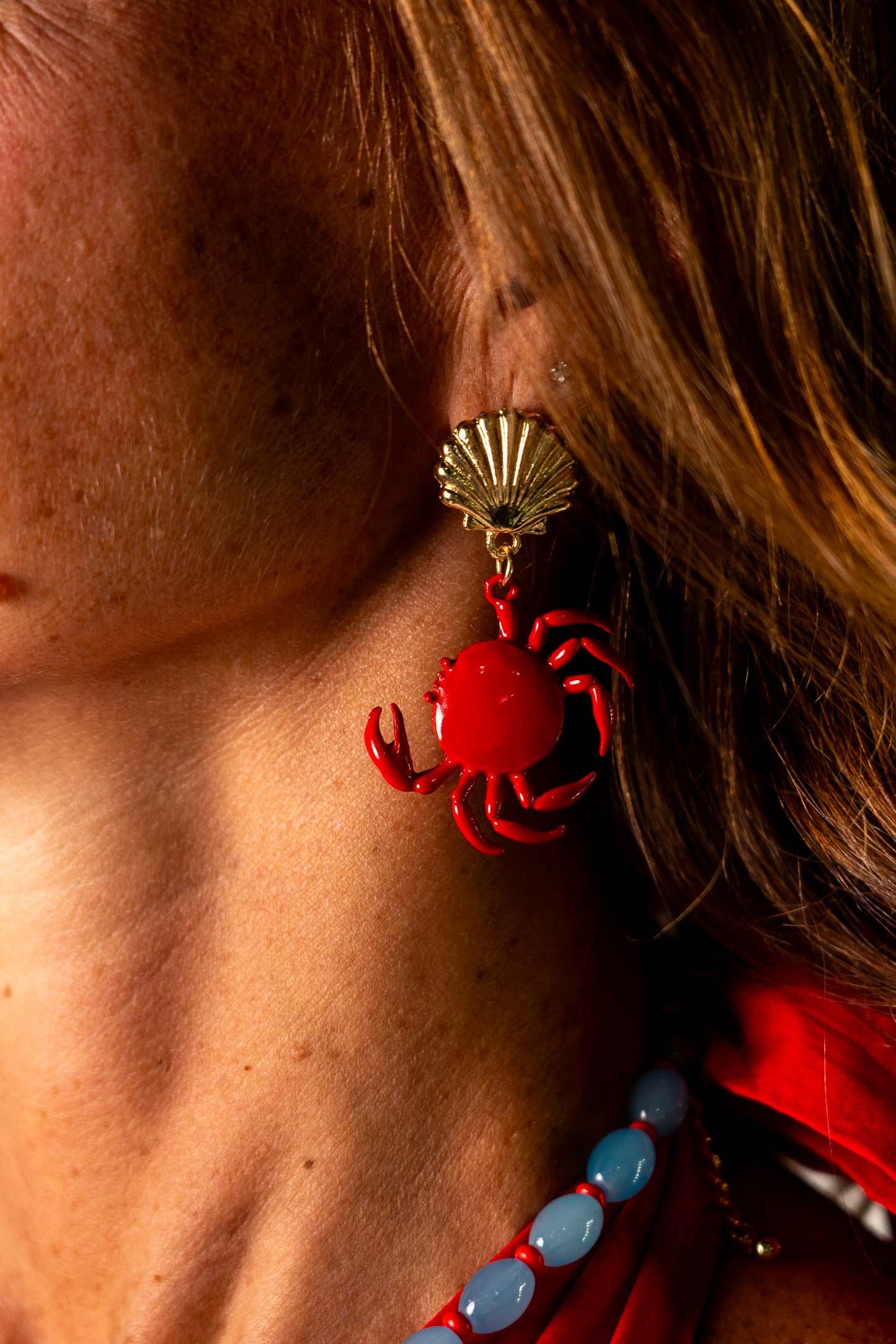 ORECCHINI GRANCHIO RED