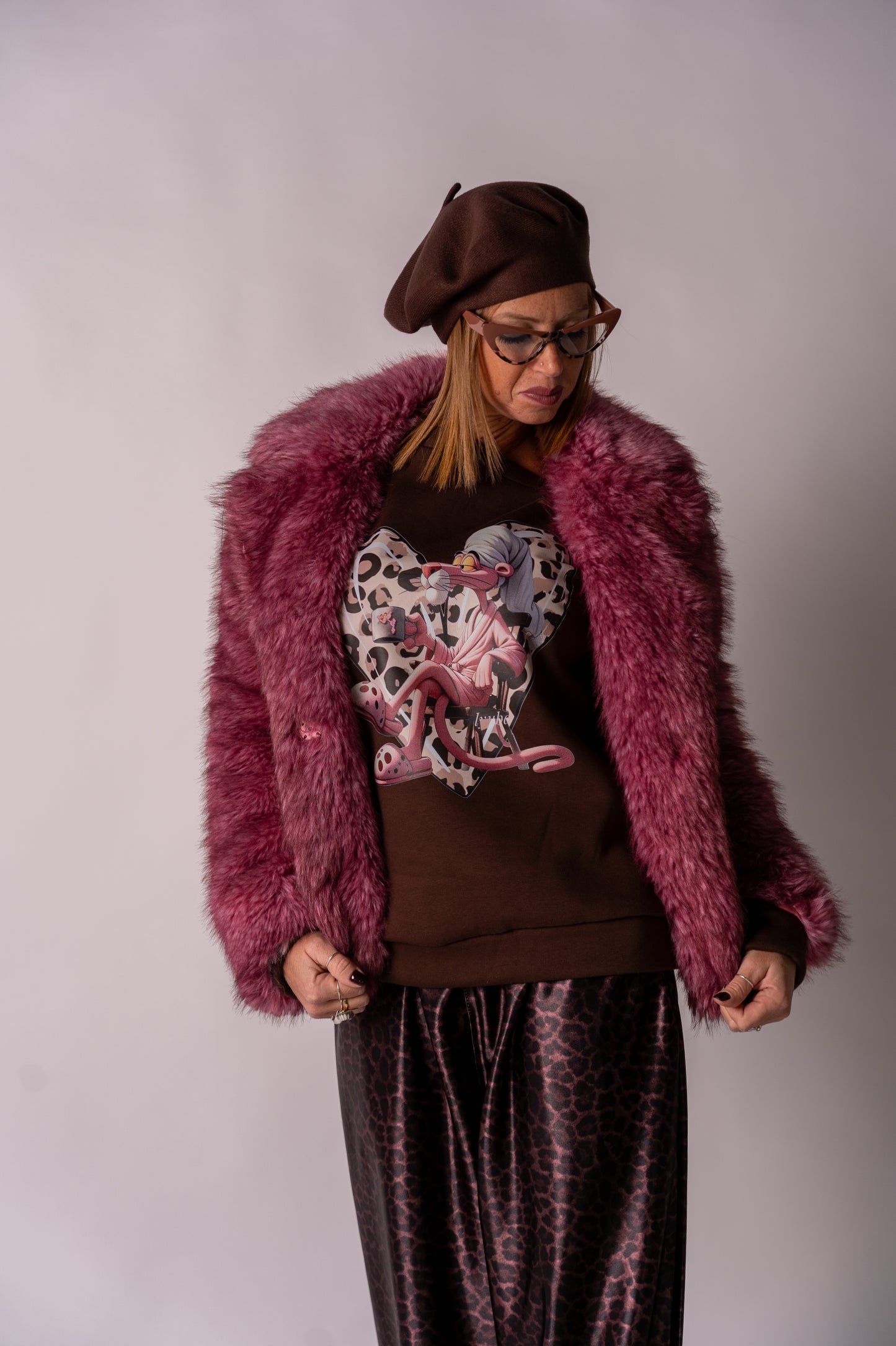 FELPA MONO PINK PANTHER!