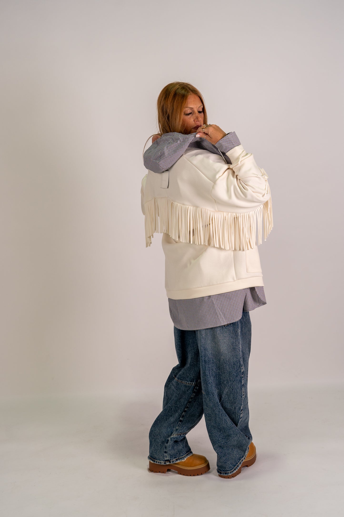CARDIGAN FRANGETTOSO