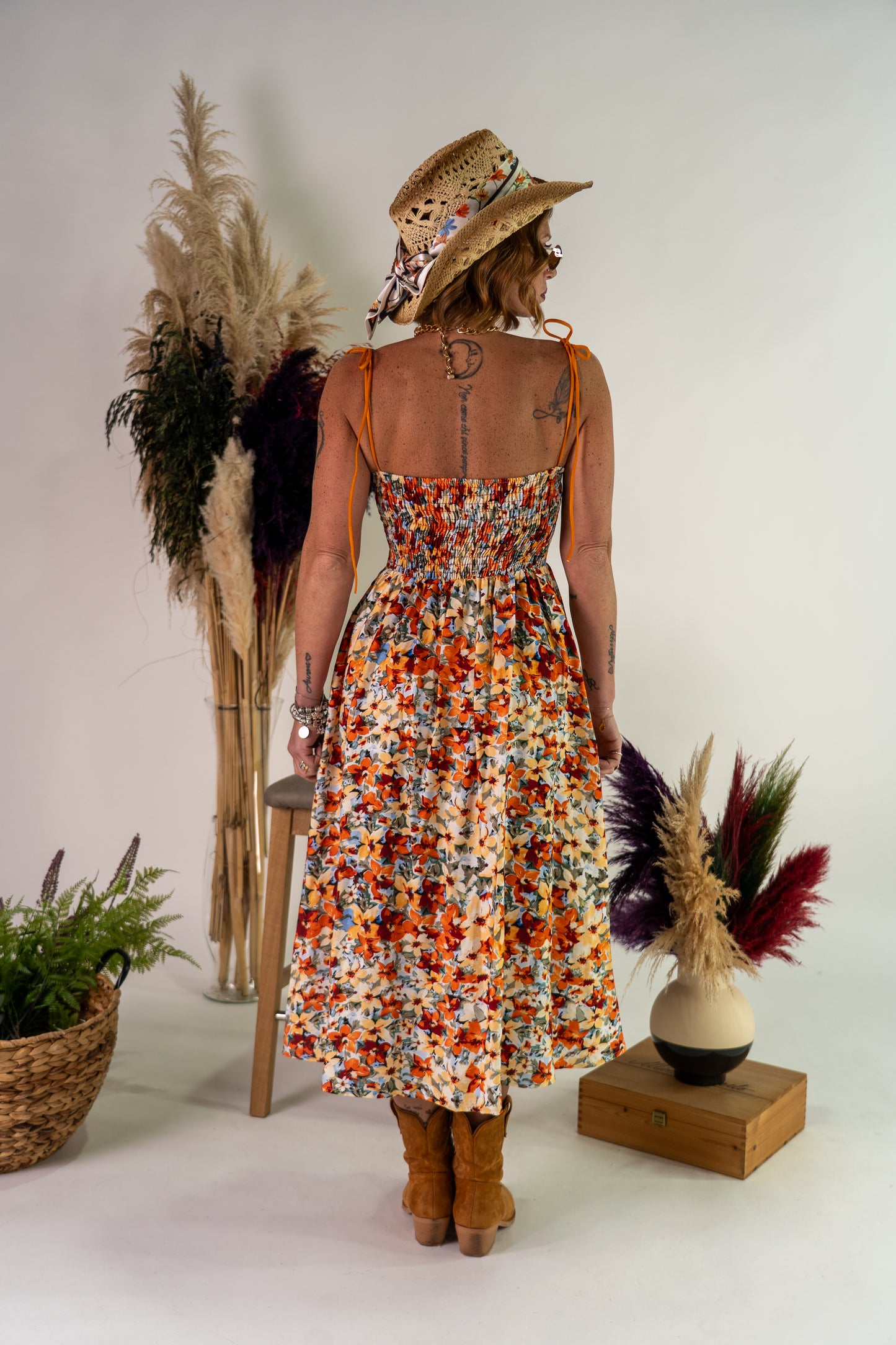 ABITO FLOWER ORANGE