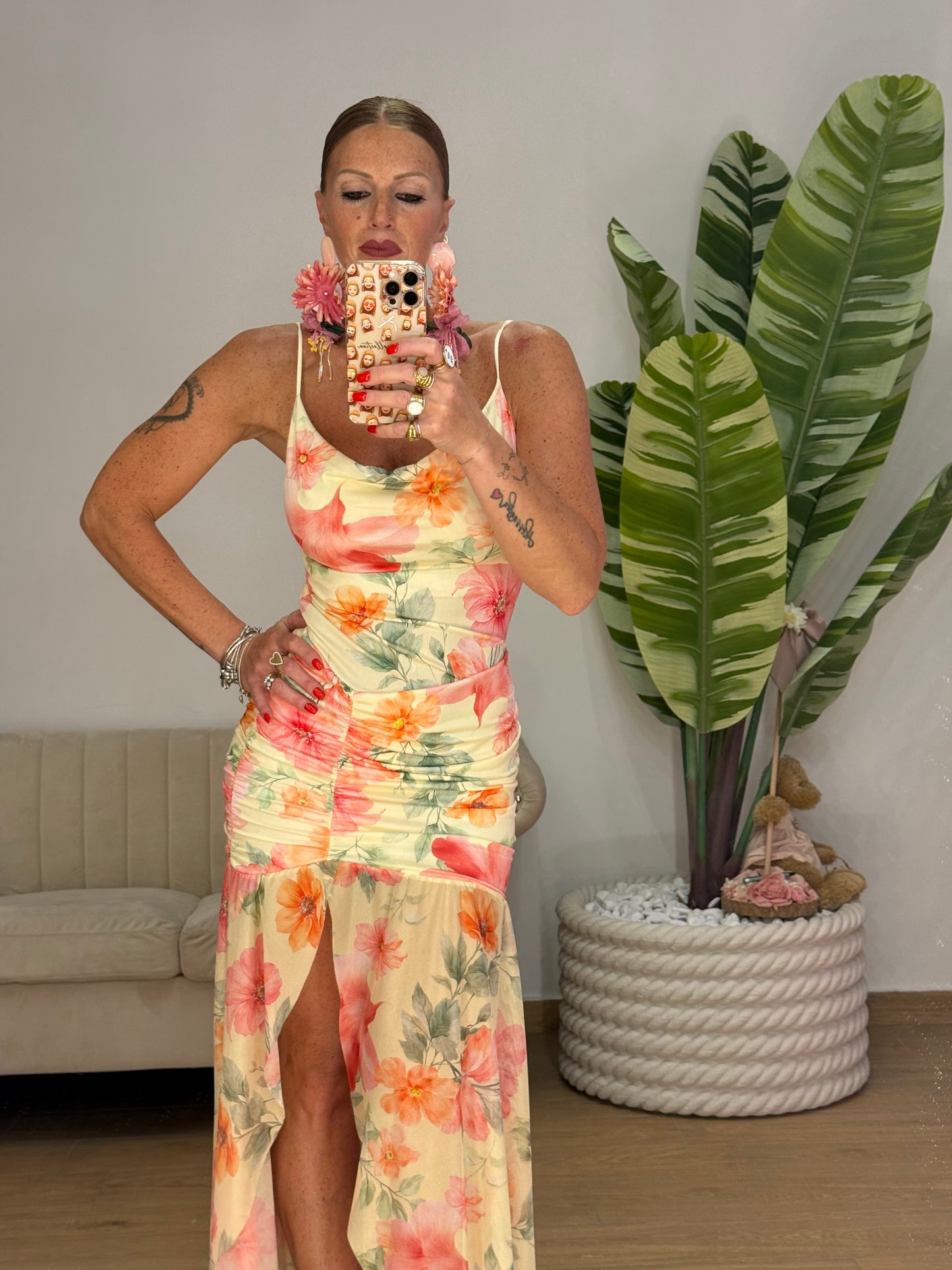 ABITO FIORI YELLOW