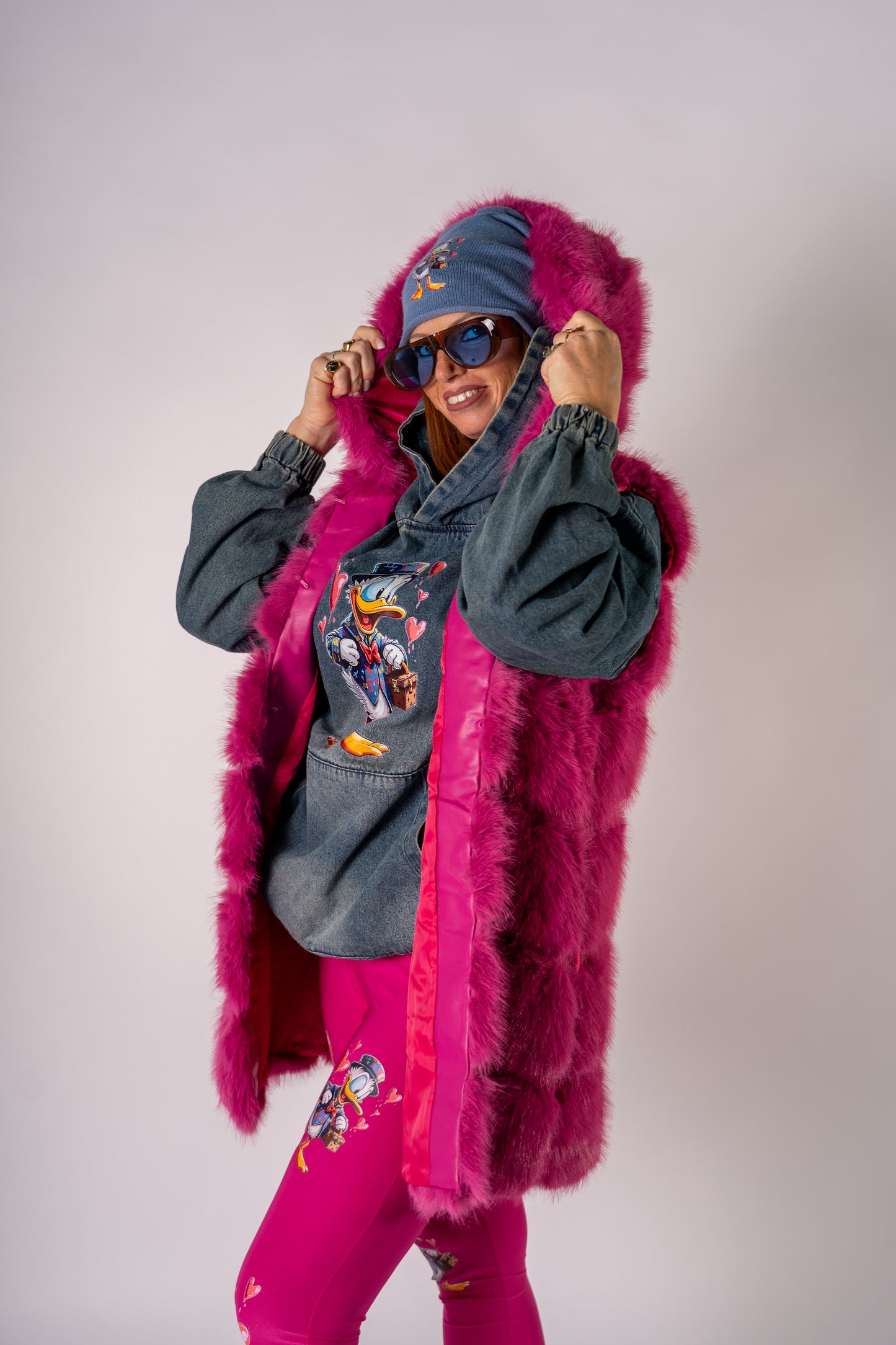MAXI FELPA DENIM “PAPERINO CHIC”