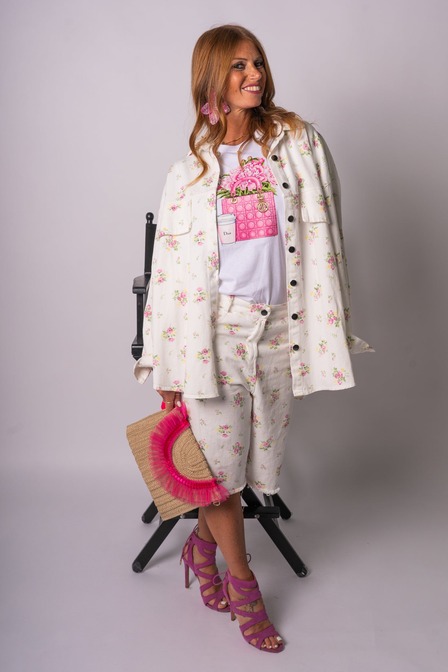 T-SHIRT FLOWER DI**R