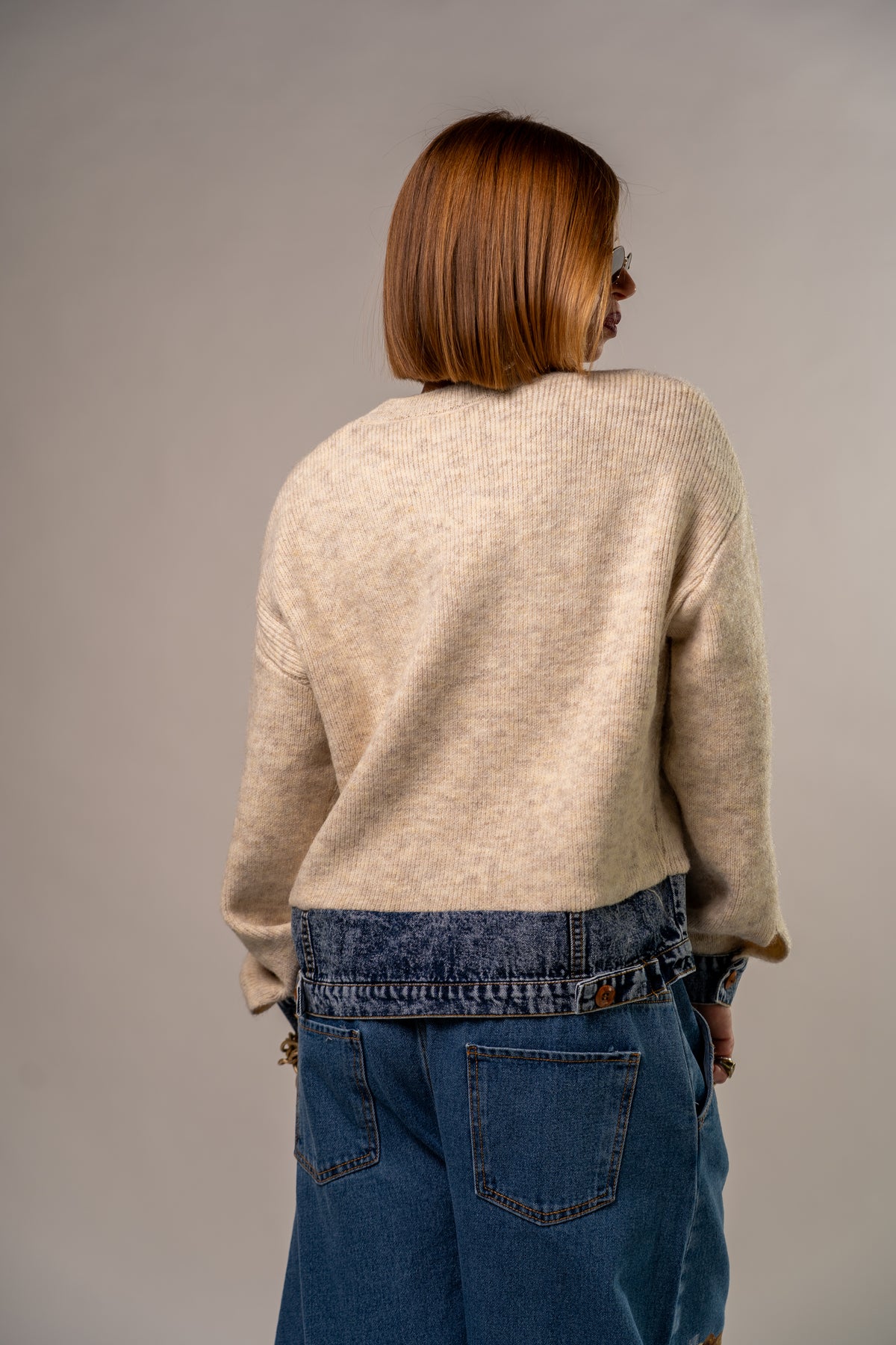 MAGLIONCINO COMBO DENIM!π€π