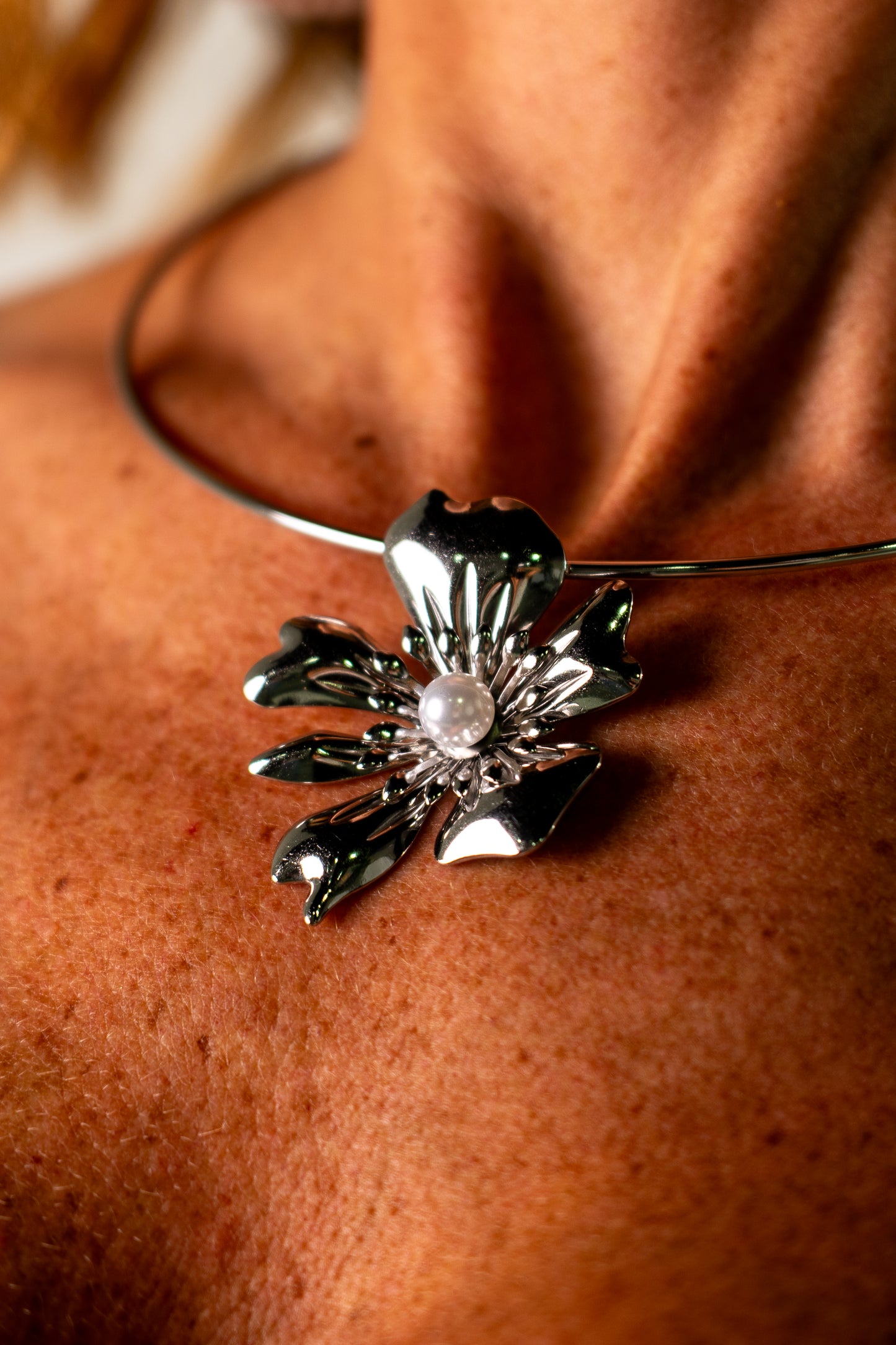 COLLANA FLOWER SILVER