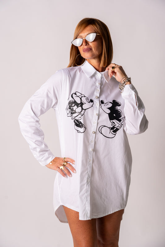 CAMICIONE “MINNIE & MICKEY KISS”