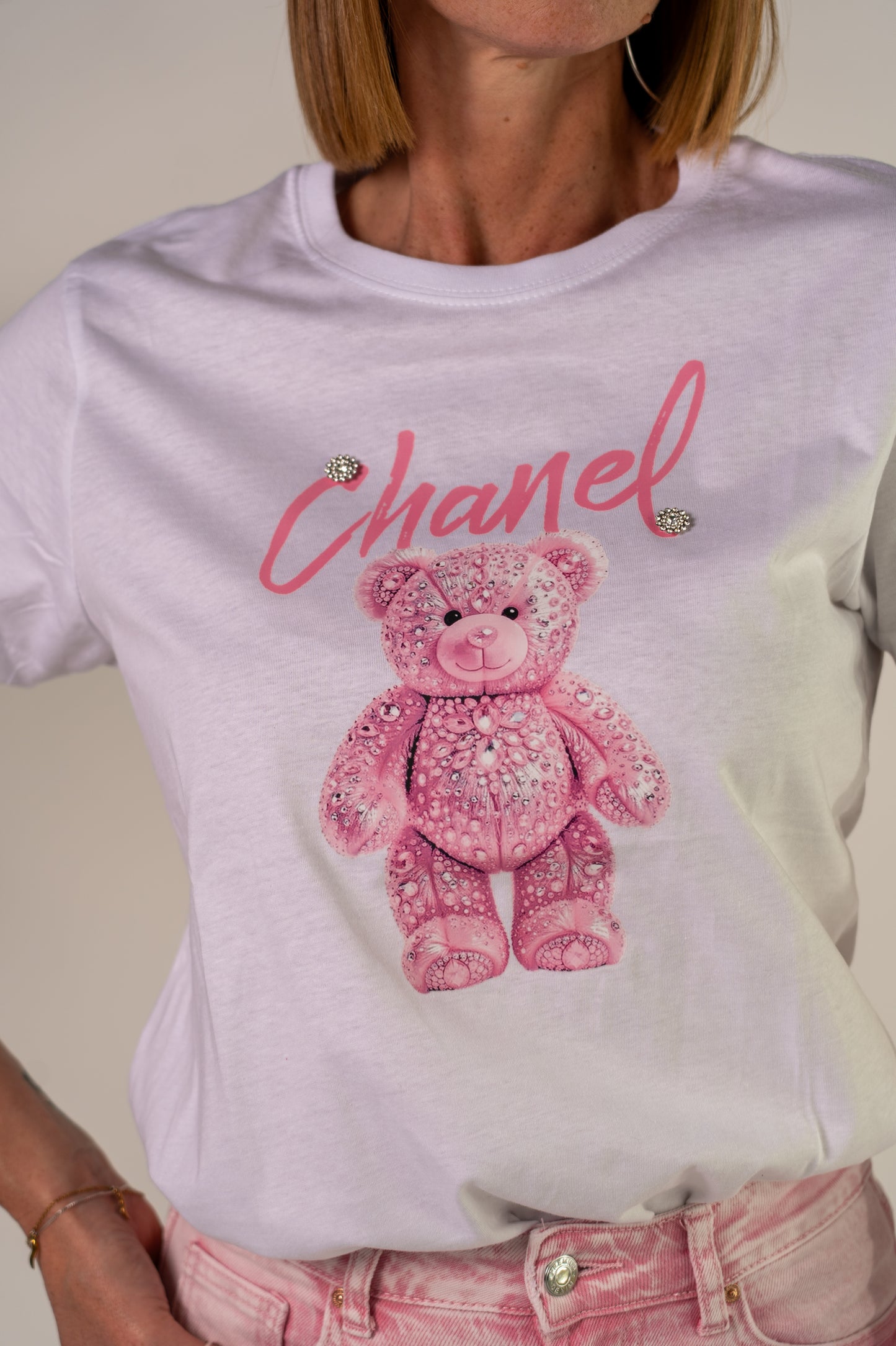T-SHIRT TEDDY PINK!