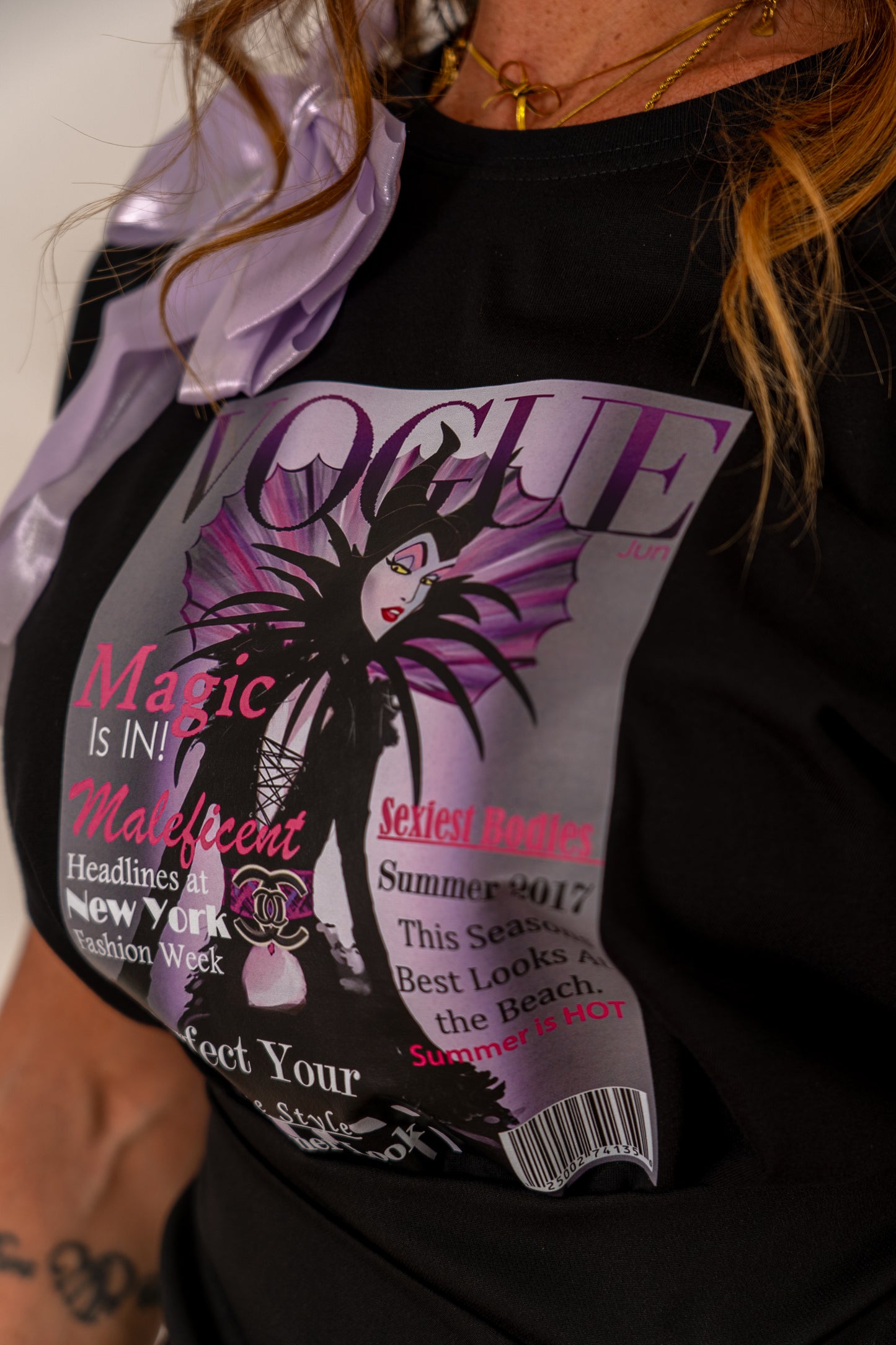 T-SHIRT "VOGUE MALEFICENT"