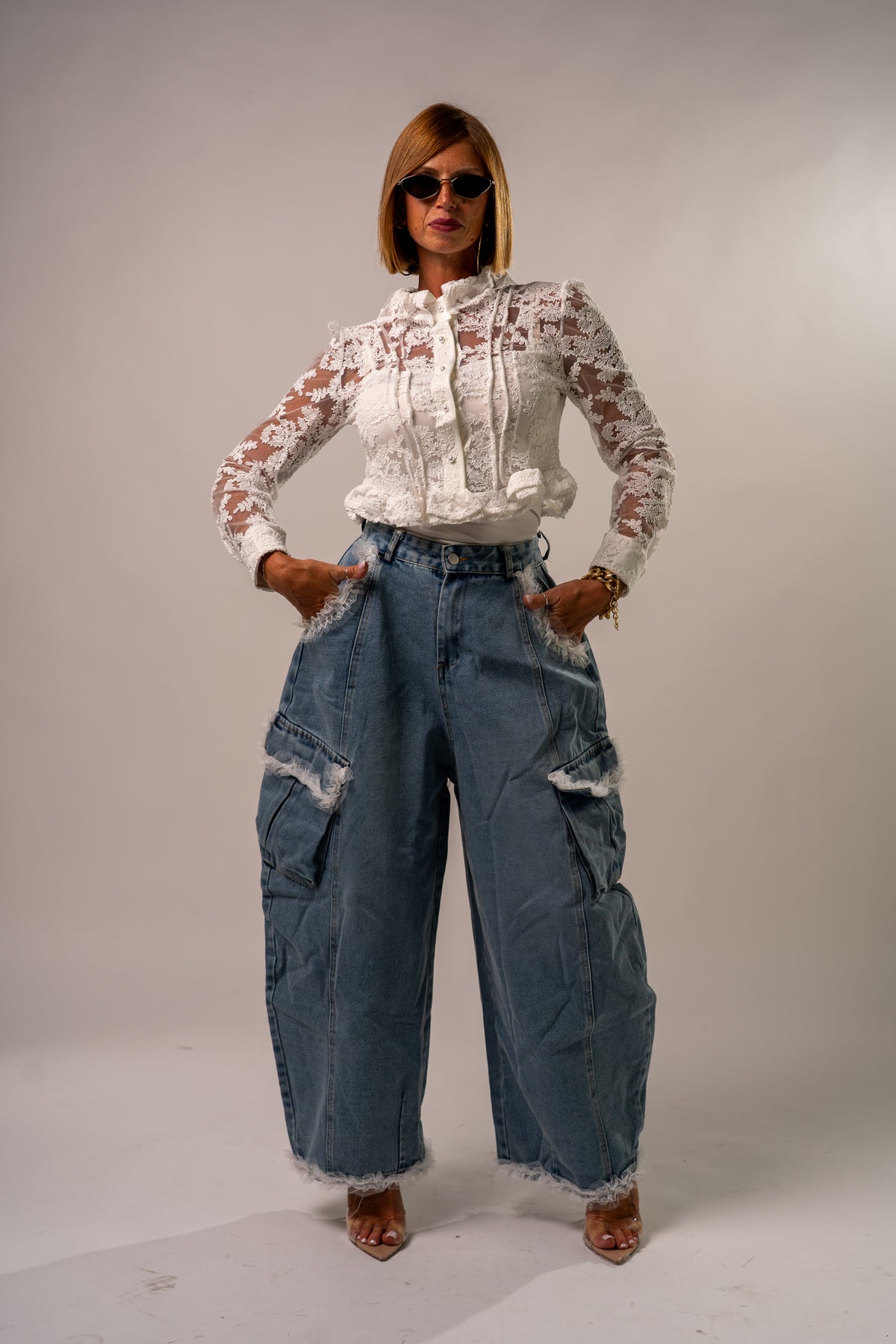JEANS SUPERBALLON MERLETTOSO!