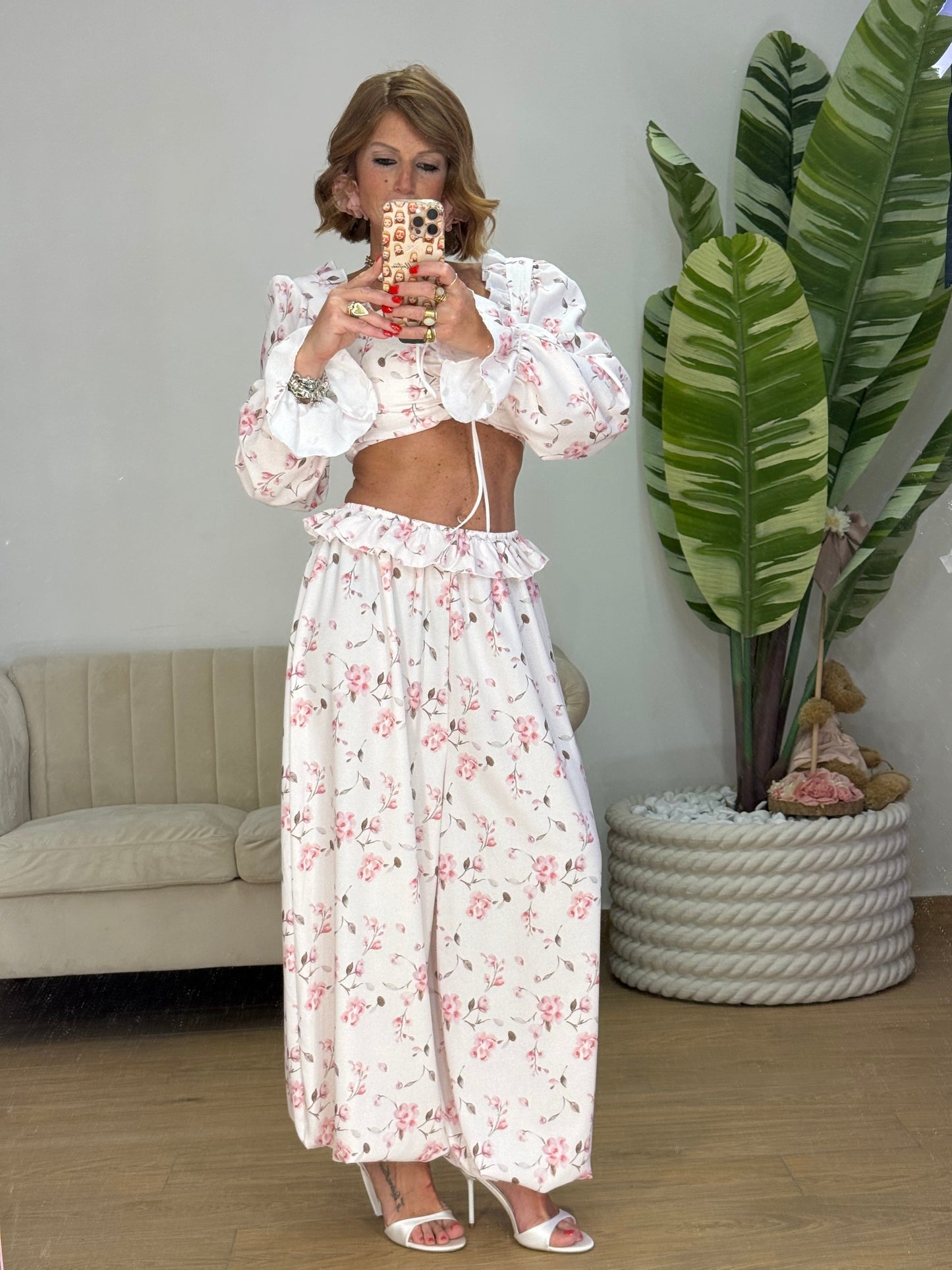COORDINATO FIORELLINI PINK