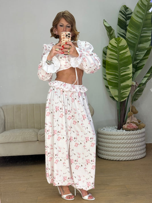 COORDINATO FIORELLINI PINK