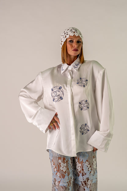 CAMICIA C🩵NEL IN RASO!