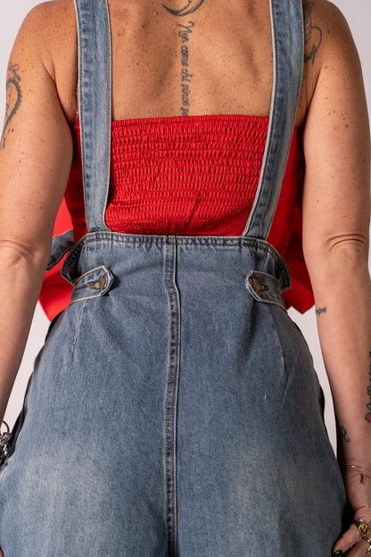 JEANS SALOPETTE🩶