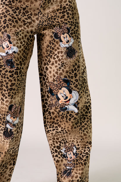 JEANS MINNIE ANIMALIER🤎