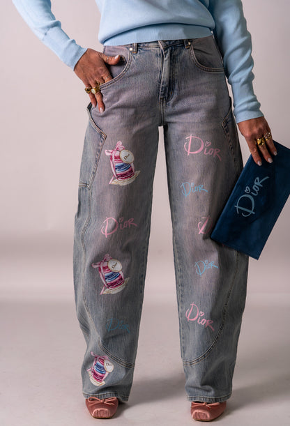 JEANS “MACARON DI🩷R!