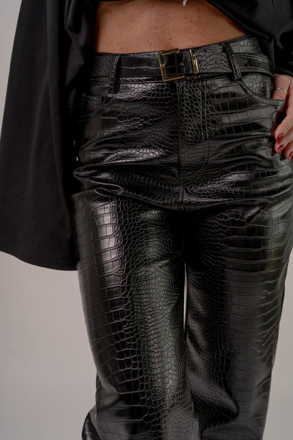 PANTALONE ECOPELLE PYTHON! 🖤