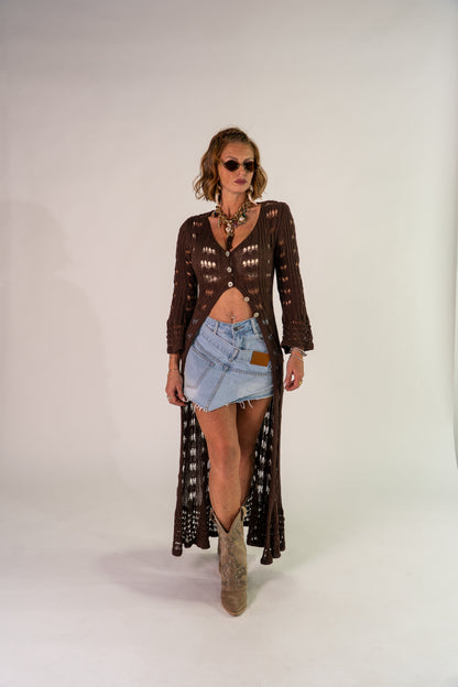 LONG DRESS BROWN!