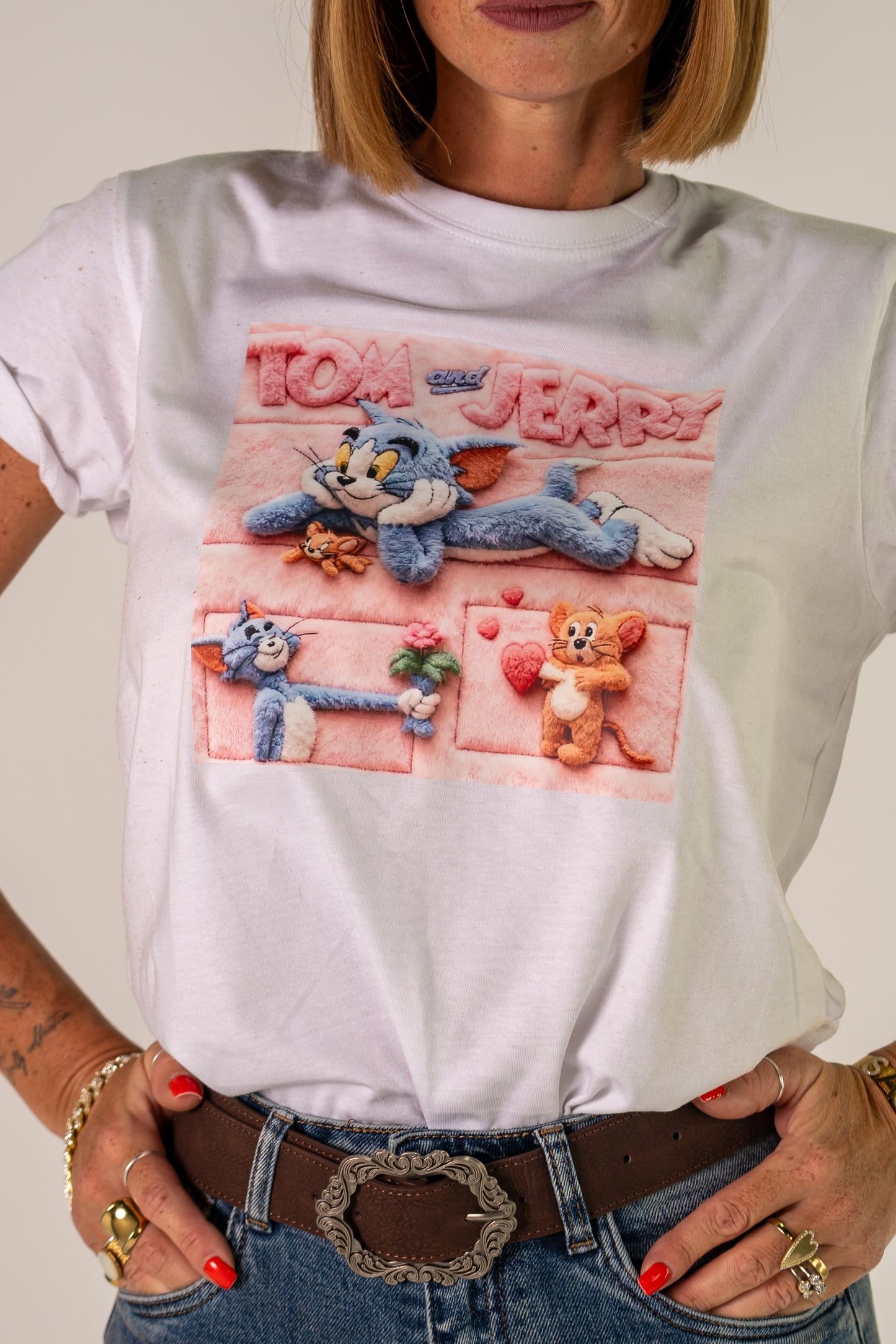 T-SHIRT TOM & JERRY LOVE🩷