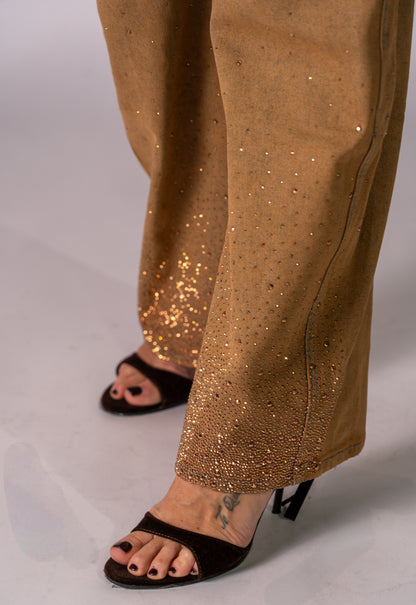 JEANS DESERTO STRASS!