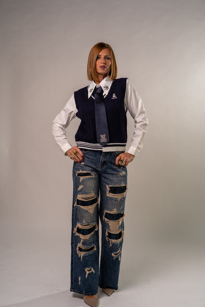 JEANS STRATCH E STRASS!