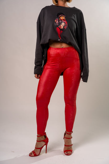LEGGINS RED PYTHON! ❤️