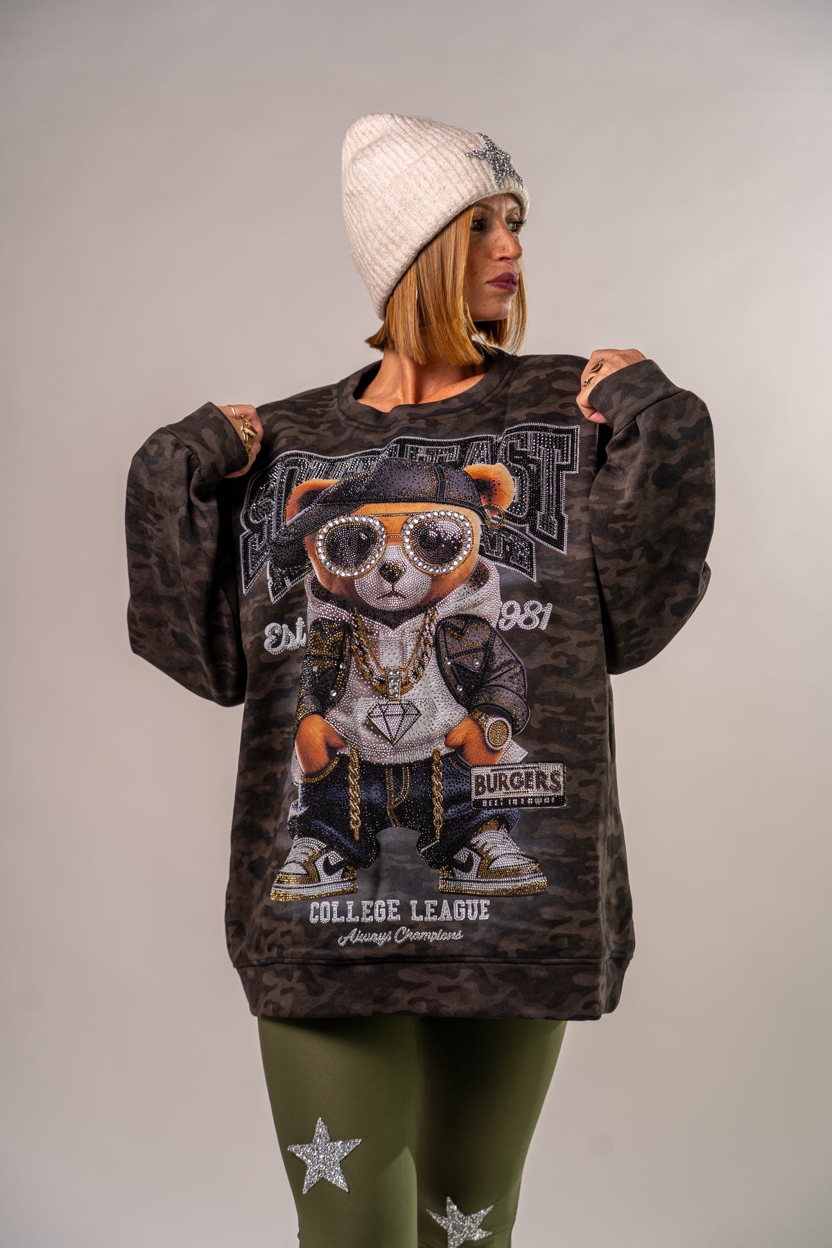 FELPONE ORSO HIPHOP SUPERSTRASS!