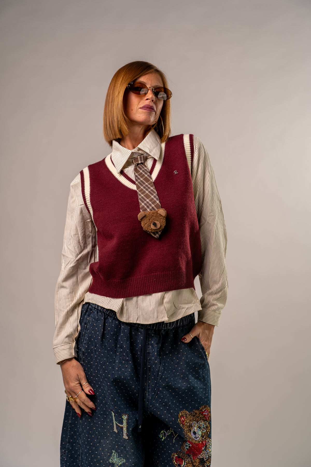 GILET E CAMICIA BORDEAUX!