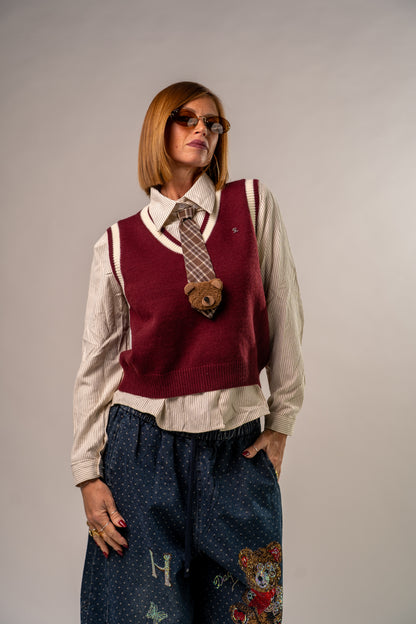 GILET E CAMICIA BORDEAUX!
