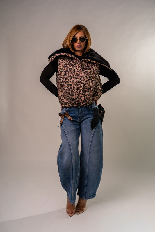 GILET BOMBER ANIMALIER!