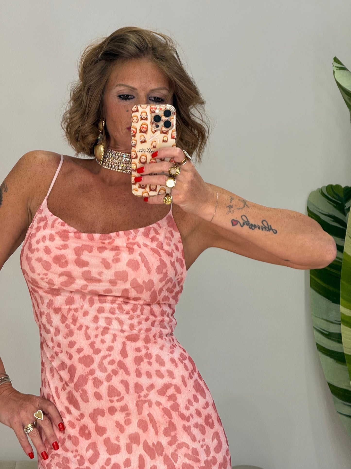 ABITO ANIMALIER PINK