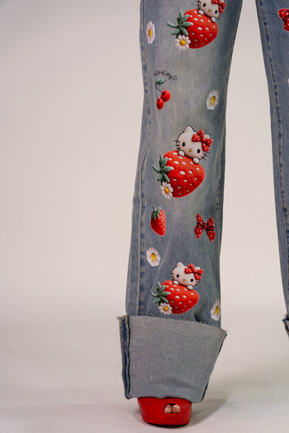 JEANS KITTY 🍒🍓!