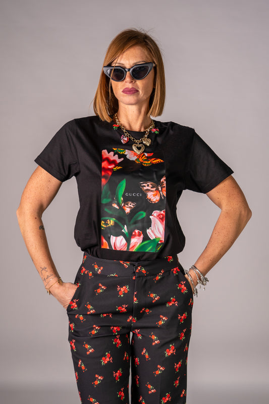 T-SHIRT FLOWER BUTTERFLY!🦋