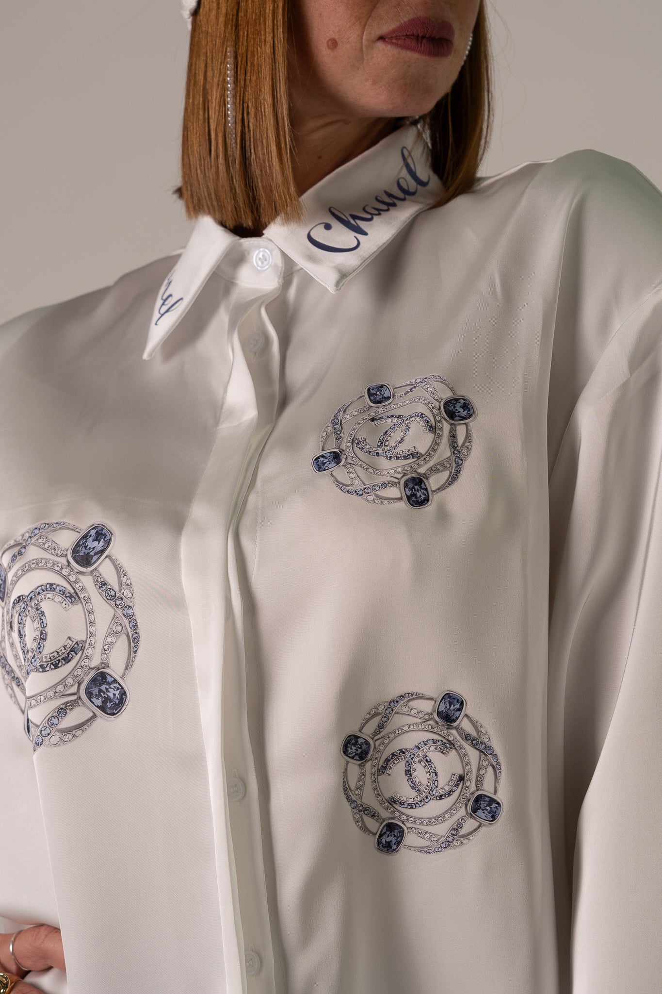 CAMICIA C🩵NEL IN RASO!