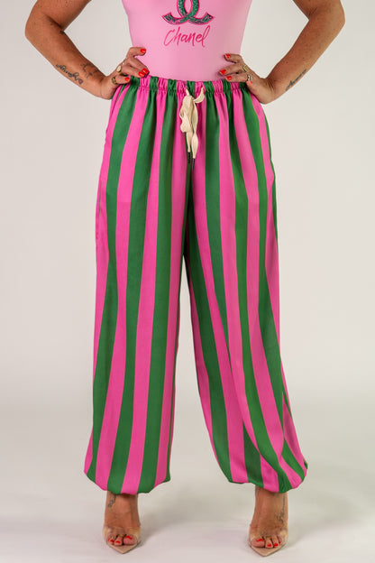 PANTALONI GREEN PINK!