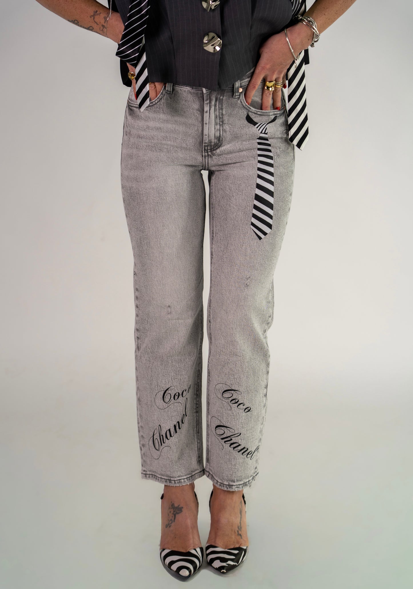 JEANS CRAVATTOSO COCO🖤