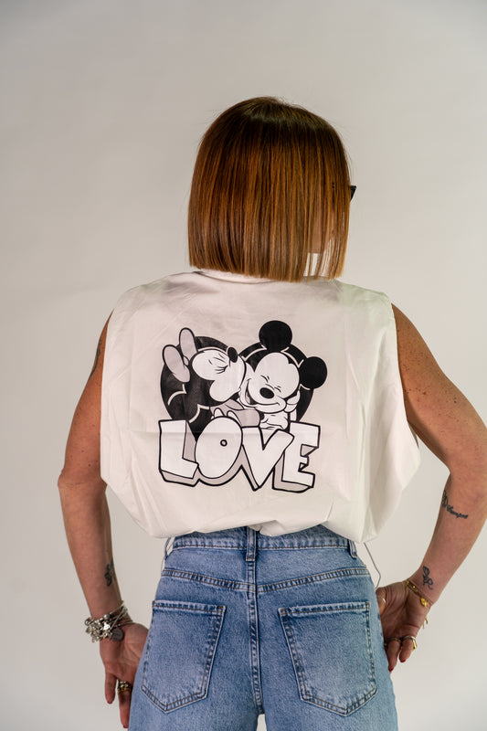 GILET WHITE MICKEY & MINNIE
