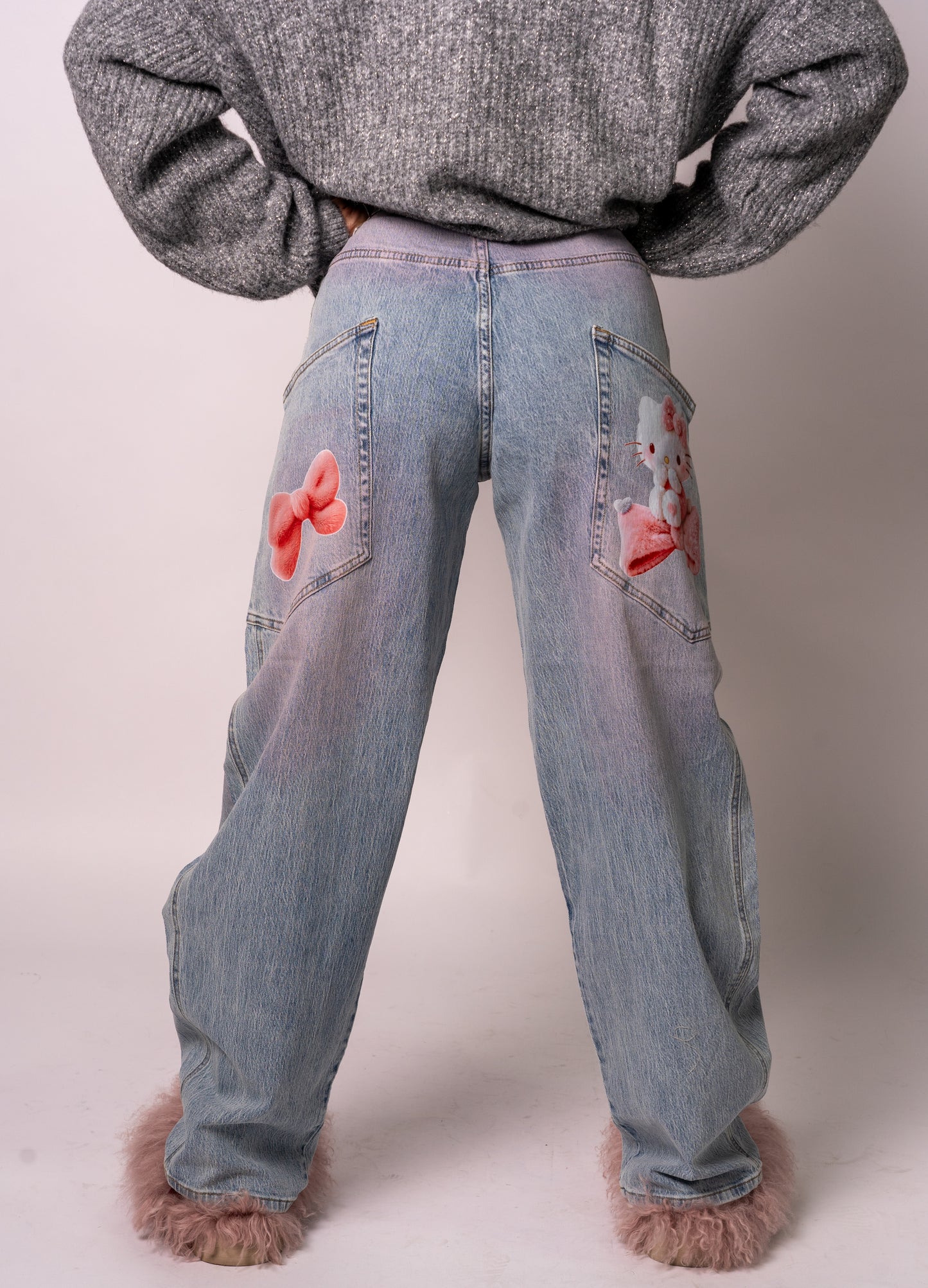 JEANS KITTY FIOCCHETTOSA🎀