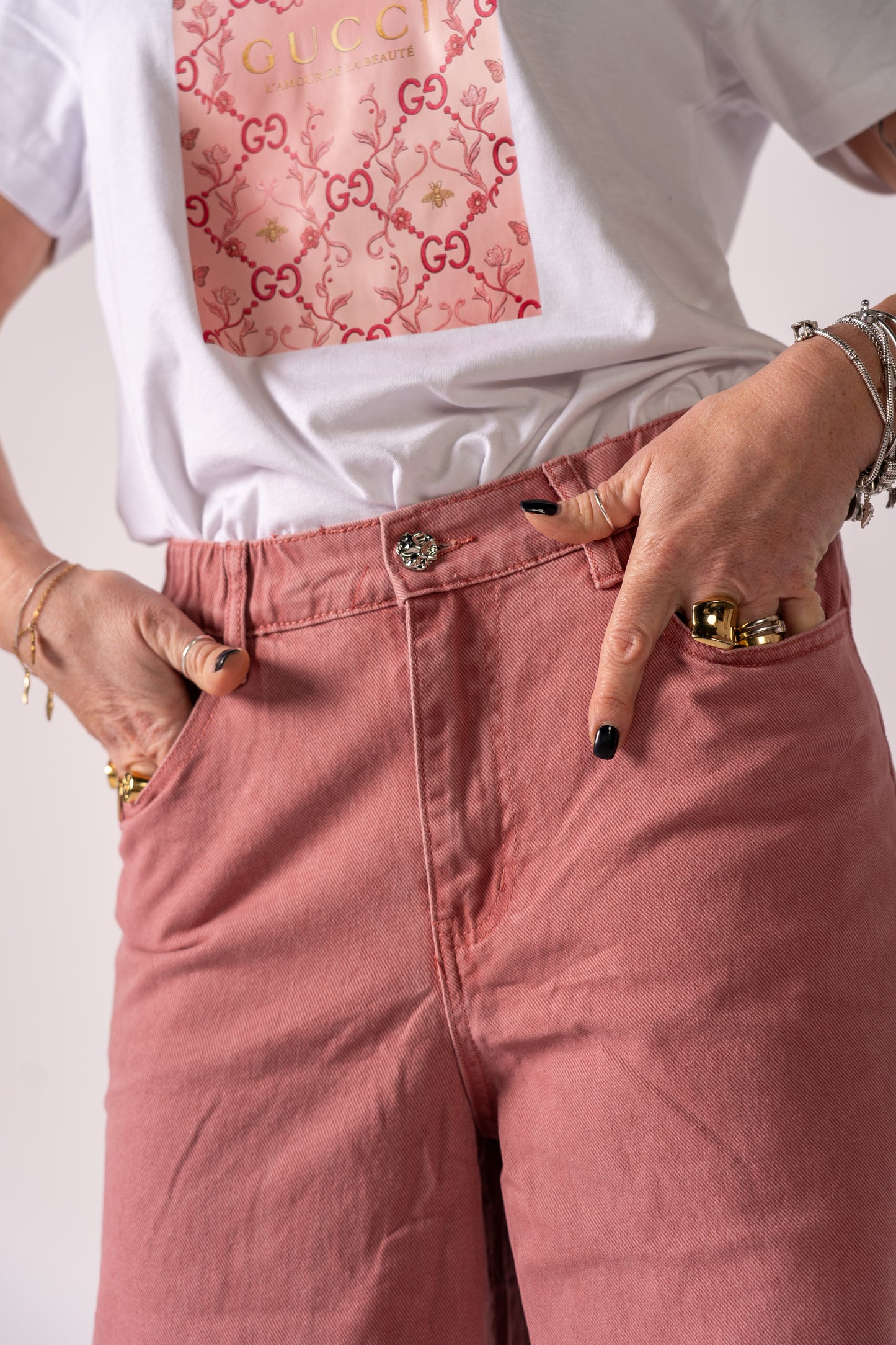 JEANS CUORI NELLE TASCHE🩷