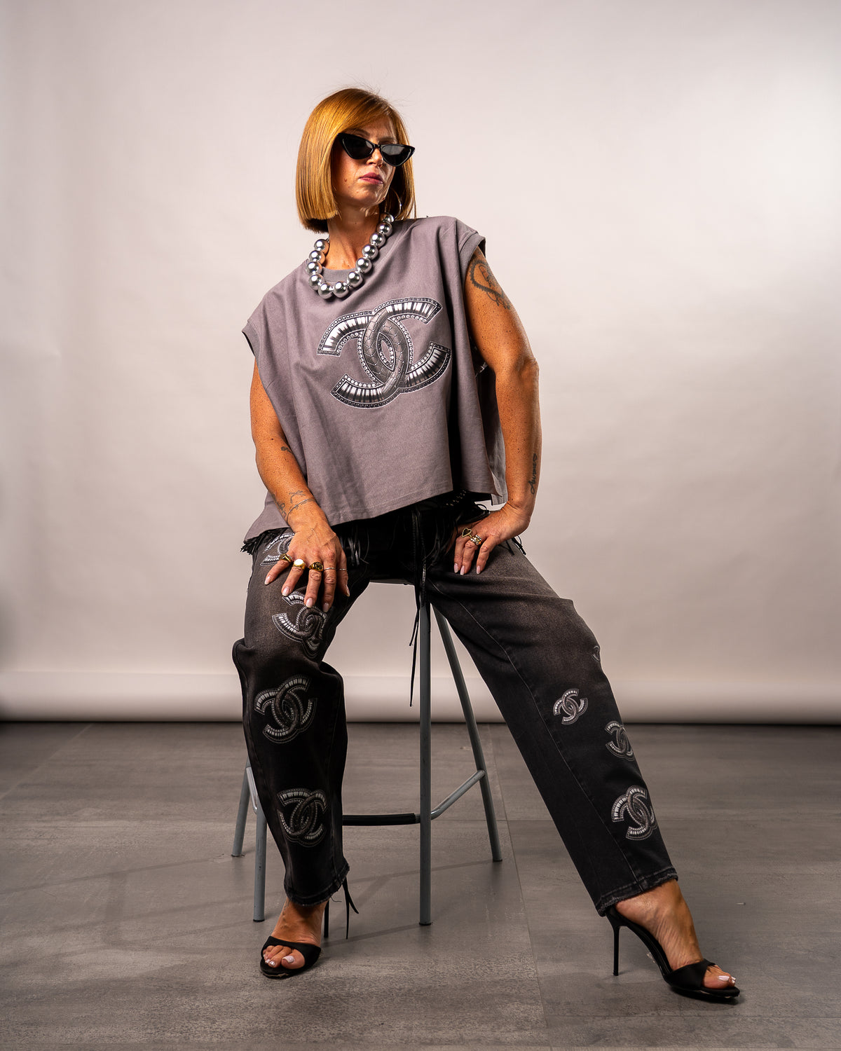 MEGA CANNOTTIERA GREY CHIC🩶