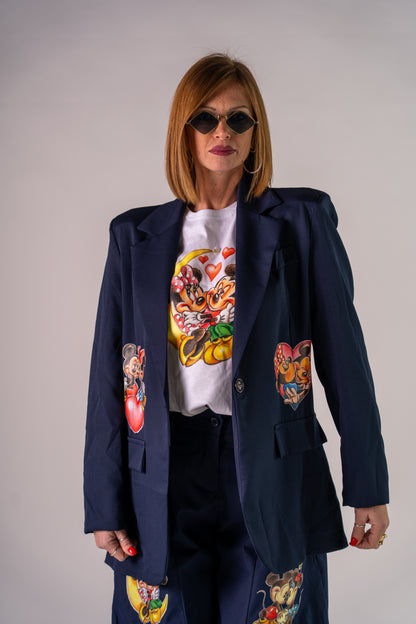 BLAZER MINNIE & MICKEY BLU!