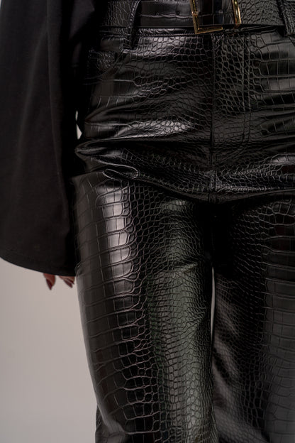 PANTALONE ECOPELLE PYTHON! 🖤